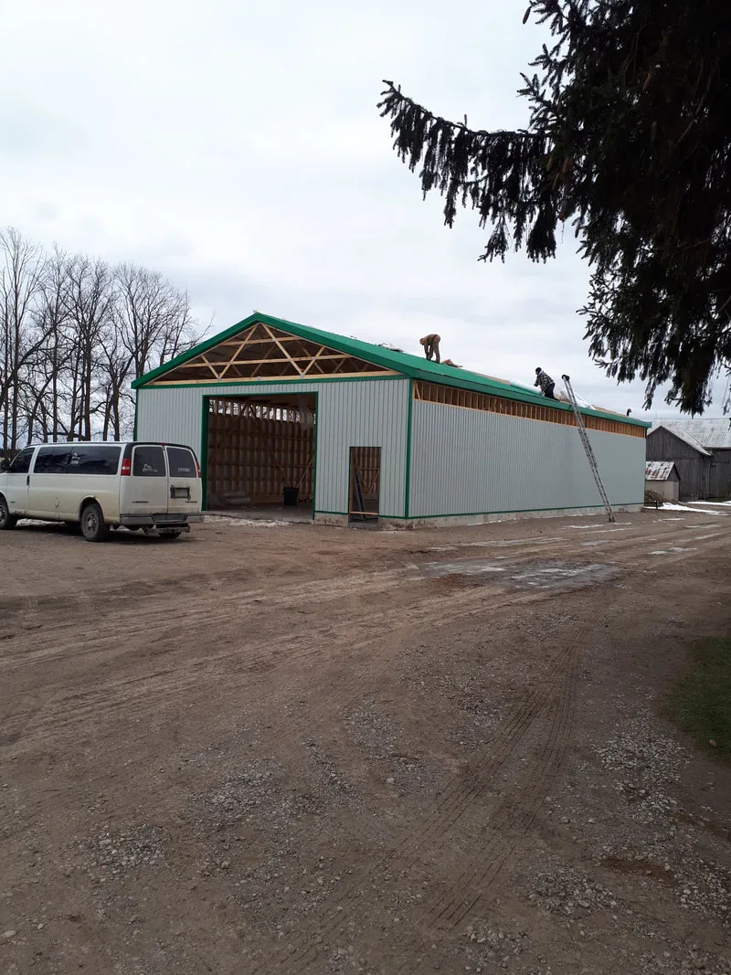New Drive Shed Steel Cladding