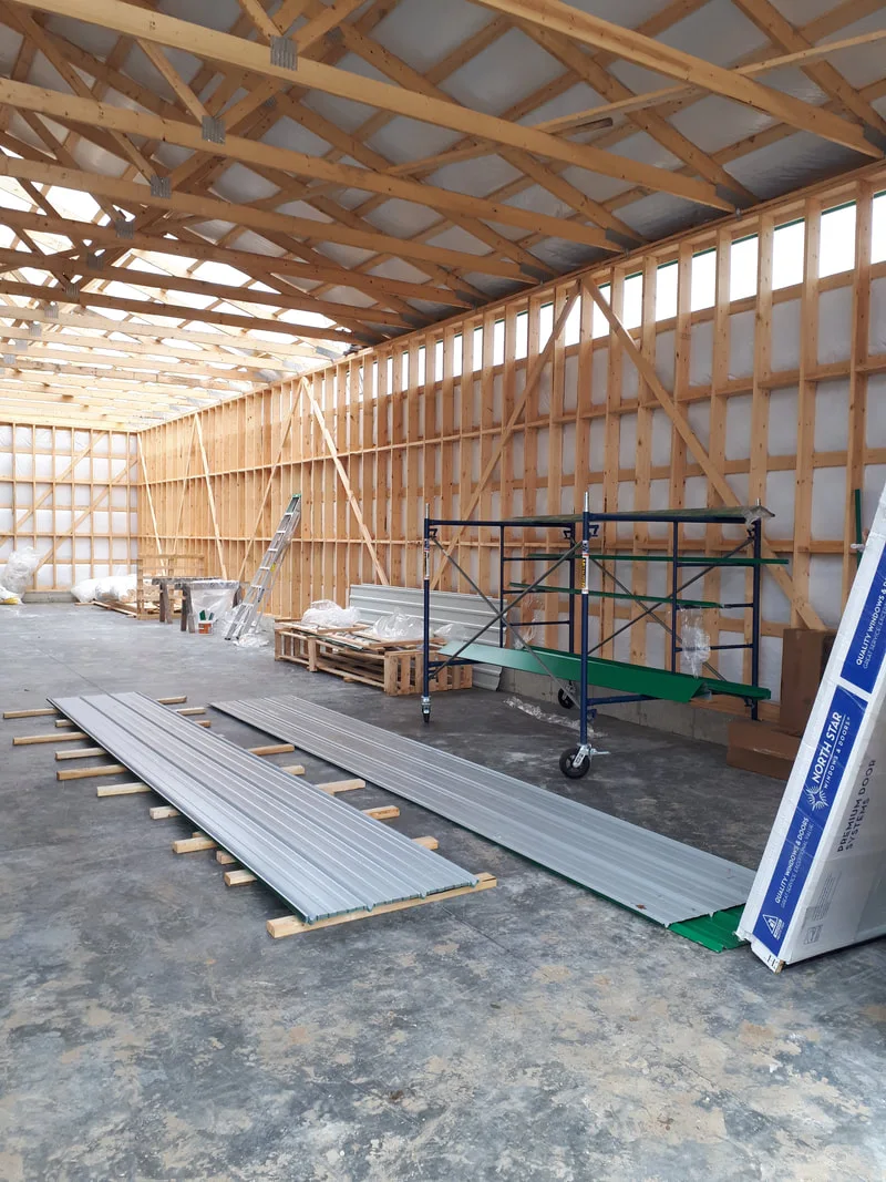 New Drive Shed Framing