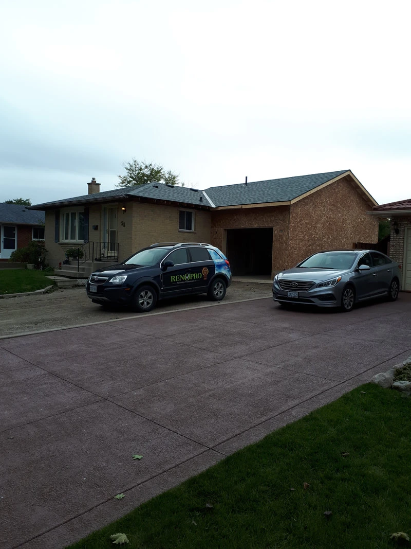 New Attached Garage Framing/New Roof