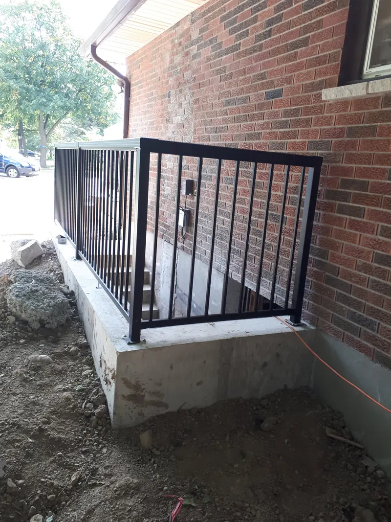 New Exterior Stairwell (Entrance to Bsmt.)